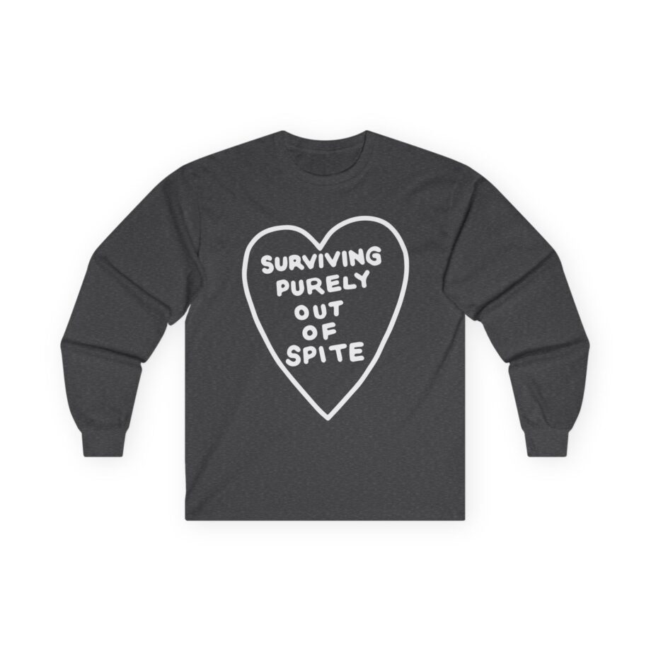 Elyse Myers Surviving Purely Out of Spite Unisex Ultra Cotton Long Sleeve Tee