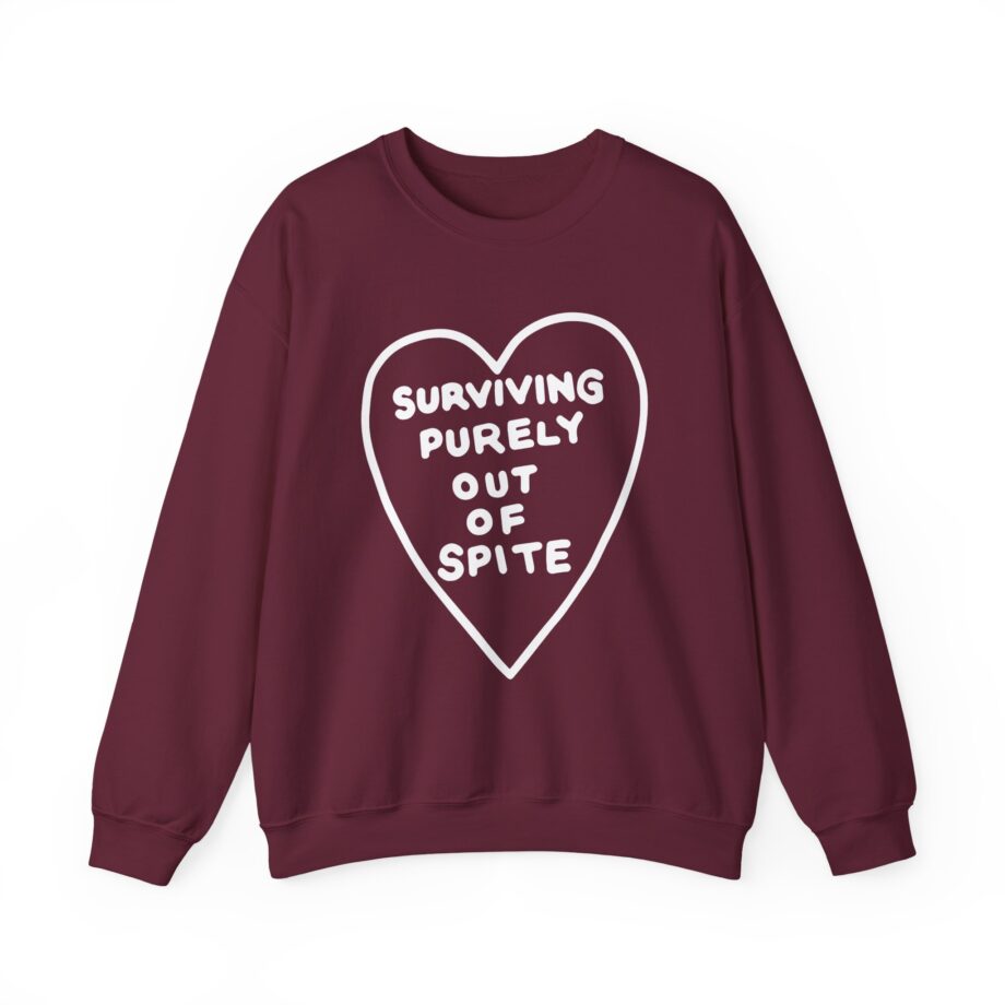Elyse Myers Surviving Purely Out of Spite Unisex Heavy Blend™ Crewneck Sweatshirt