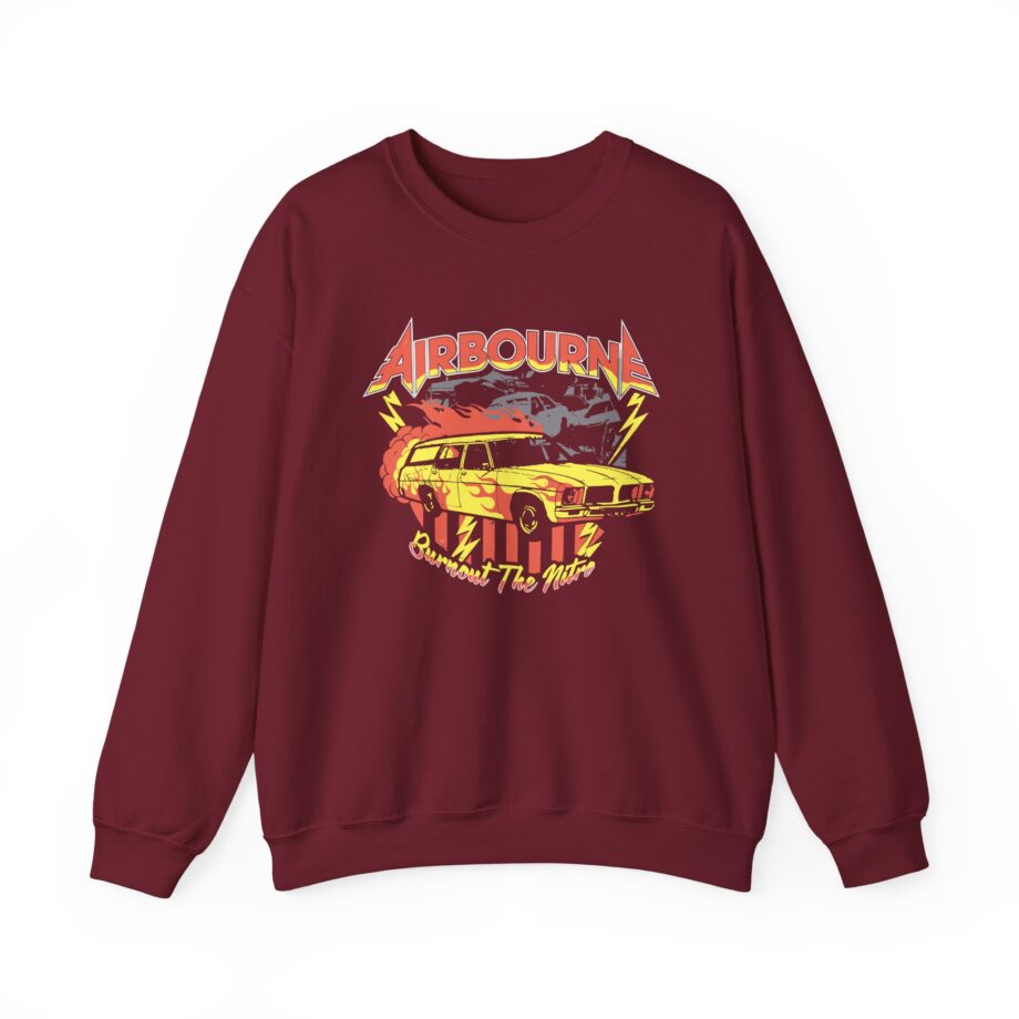 Airbourne Burnout the Nitro Unisex Heavy Blend™ Crewneck Sweatshirt