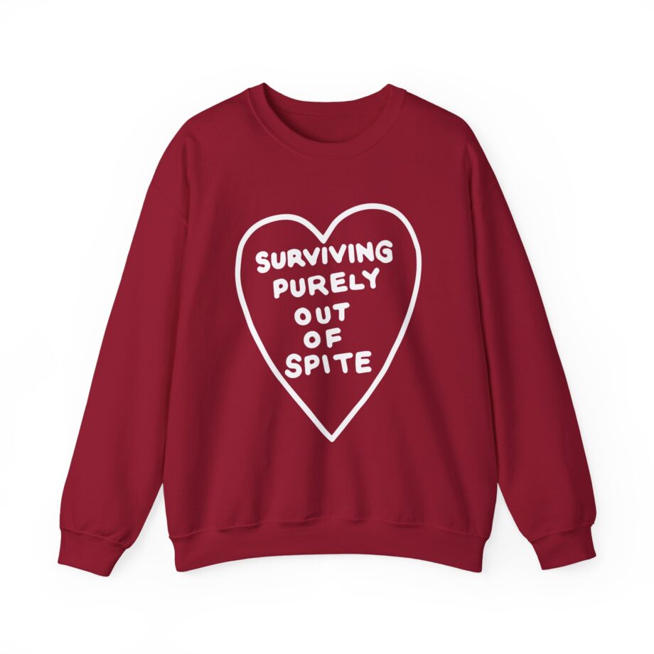 Elyse Myers Surviving Purely Out of Spite Unisex Heavy Blend™ Crewneck Sweatshirt
