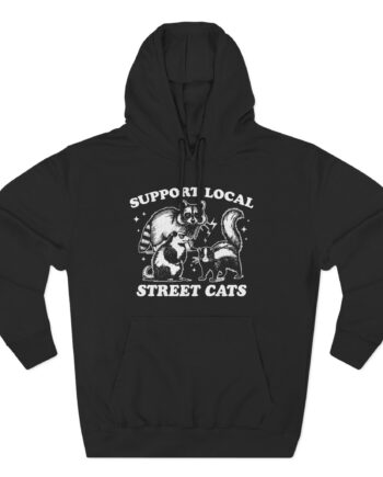 Zingara Support Local Street Cats Three-Panel Fleece Hoodie