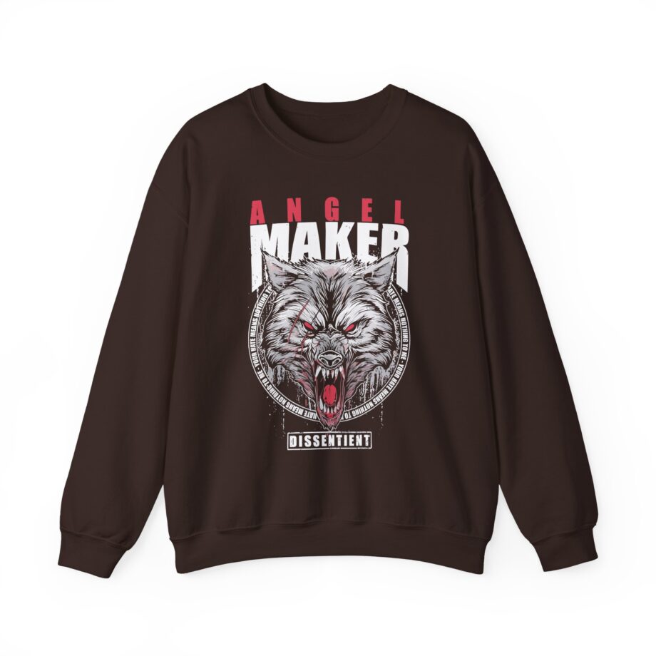 Angelmaker Battle Wolf Unisex Heavy Blend™ Crewneck Sweatshirt