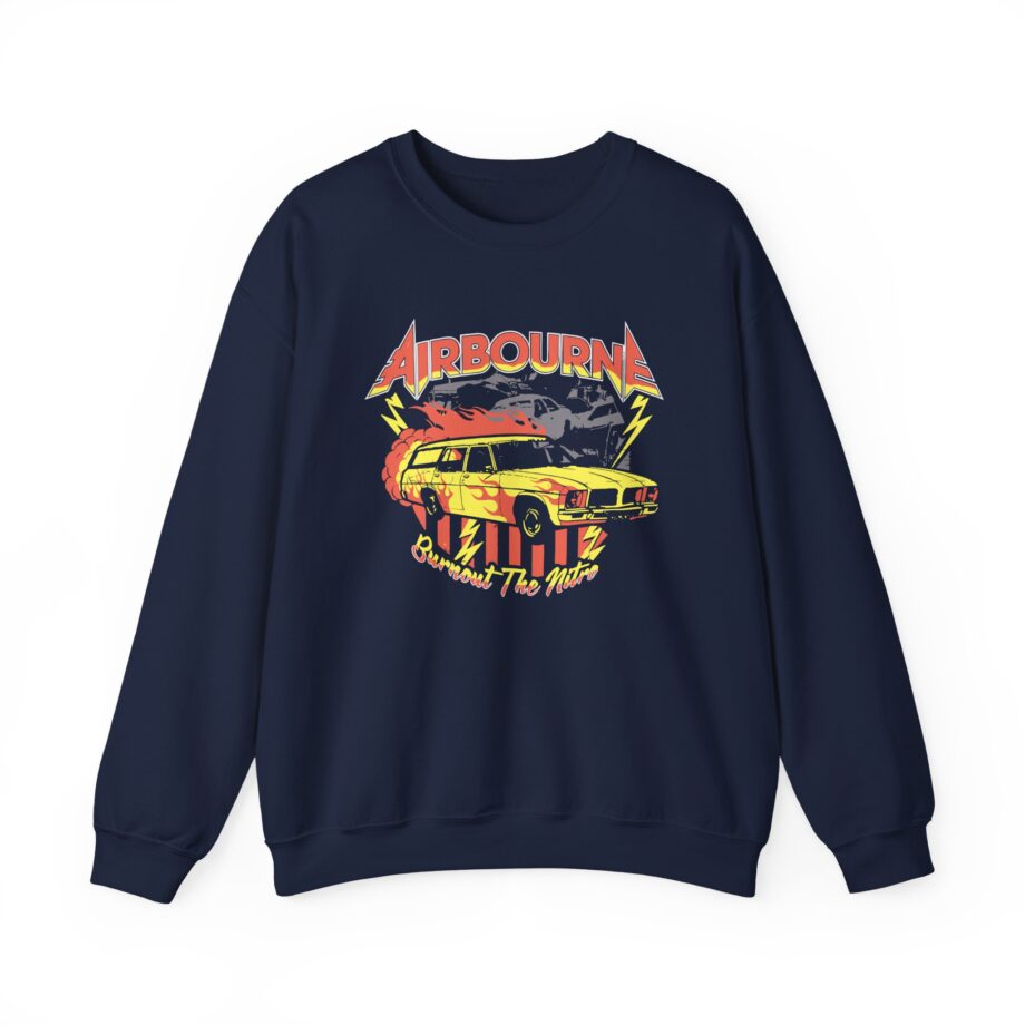 Airbourne Burnout the Nitro Unisex Heavy Blend™ Crewneck Sweatshirt