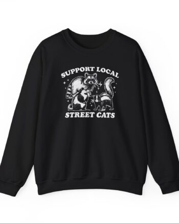 Zingara Support Local Street Cats Unisex Heavy Blend™ Crewneck Sweatshirt