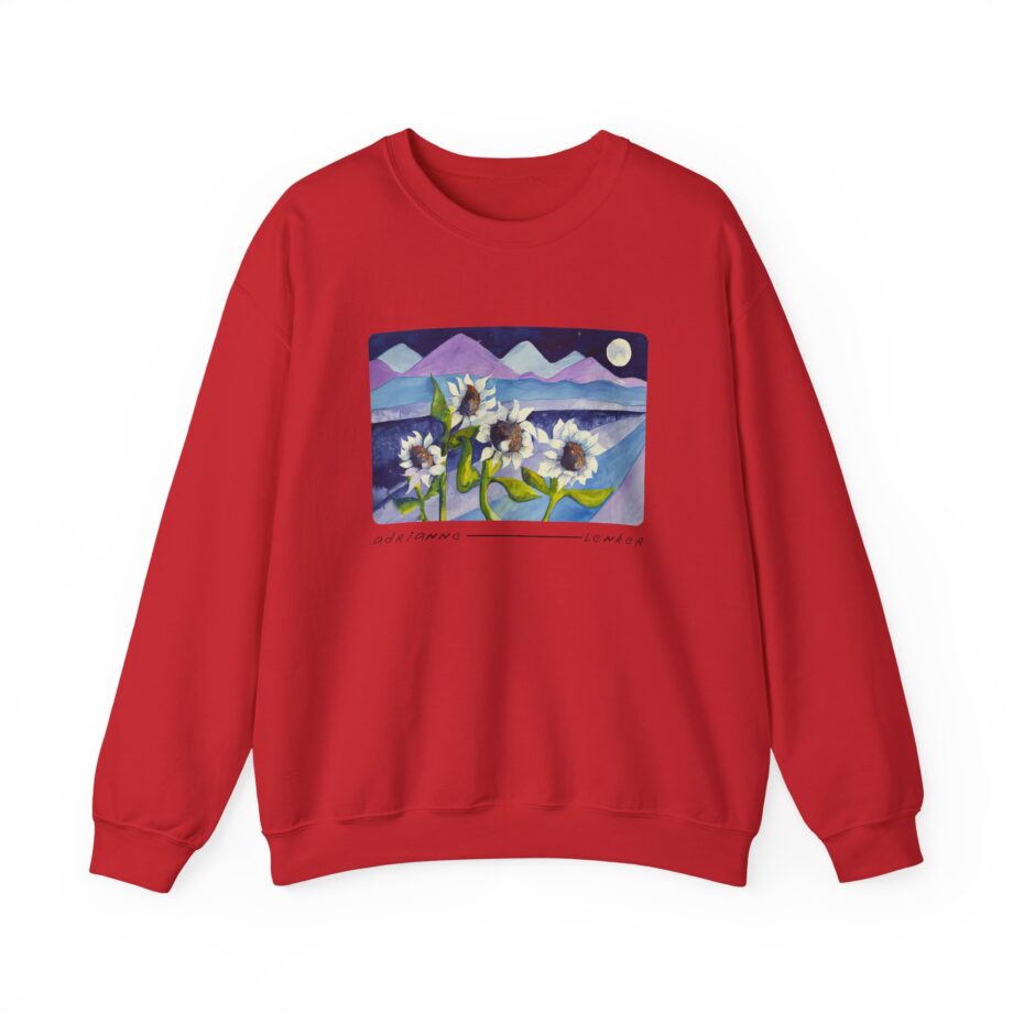 Adrianne Lenker Mema Moonflowers Unisex Heavy Blend Crewneck Sweatshirt
