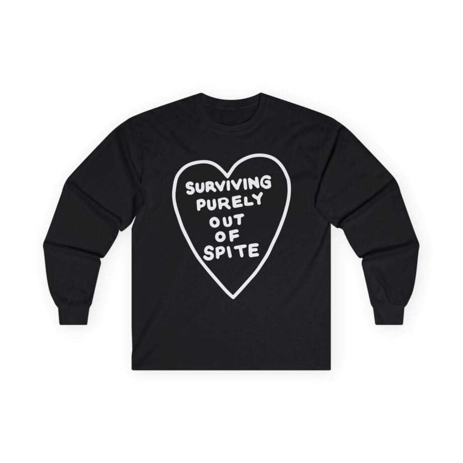 Elyse Myers Surviving Purely Out of Spite Unisex Ultra Cotton Long Sleeve Tee
