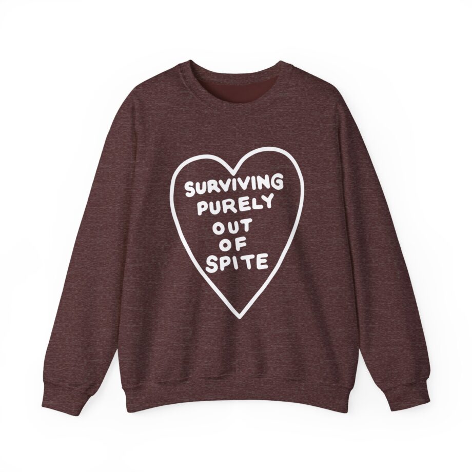 Elyse Myers Surviving Purely Out of Spite Unisex Heavy Blend™ Crewneck Sweatshirt