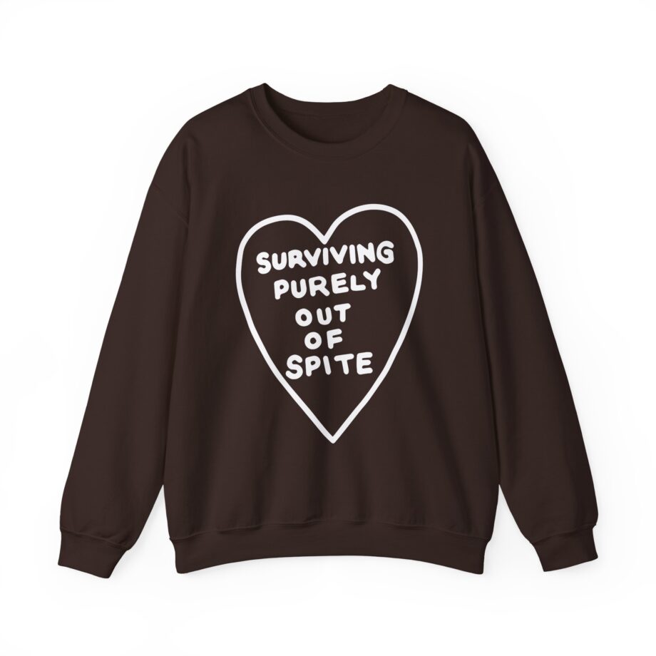 Elyse Myers Surviving Purely Out of Spite Unisex Heavy Blend™ Crewneck Sweatshirt