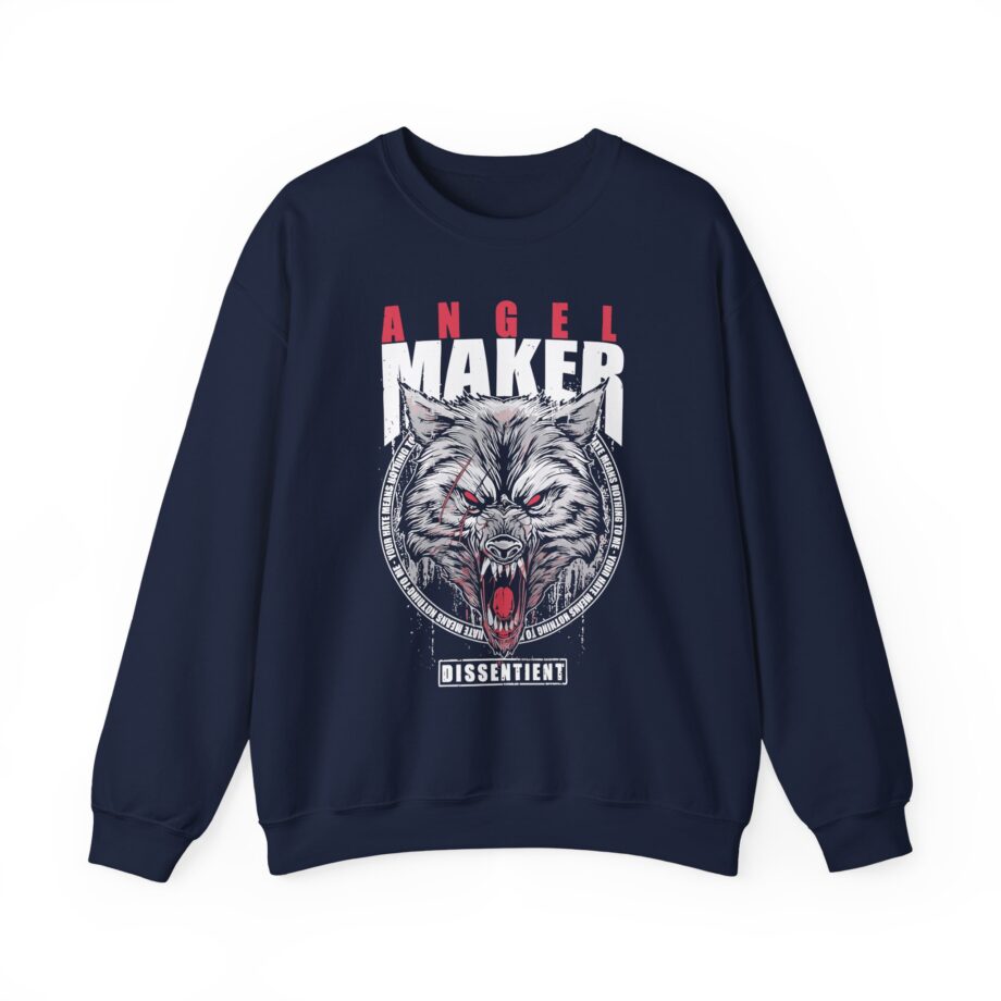 Angelmaker Battle Wolf Unisex Heavy Blend™ Crewneck Sweatshirt