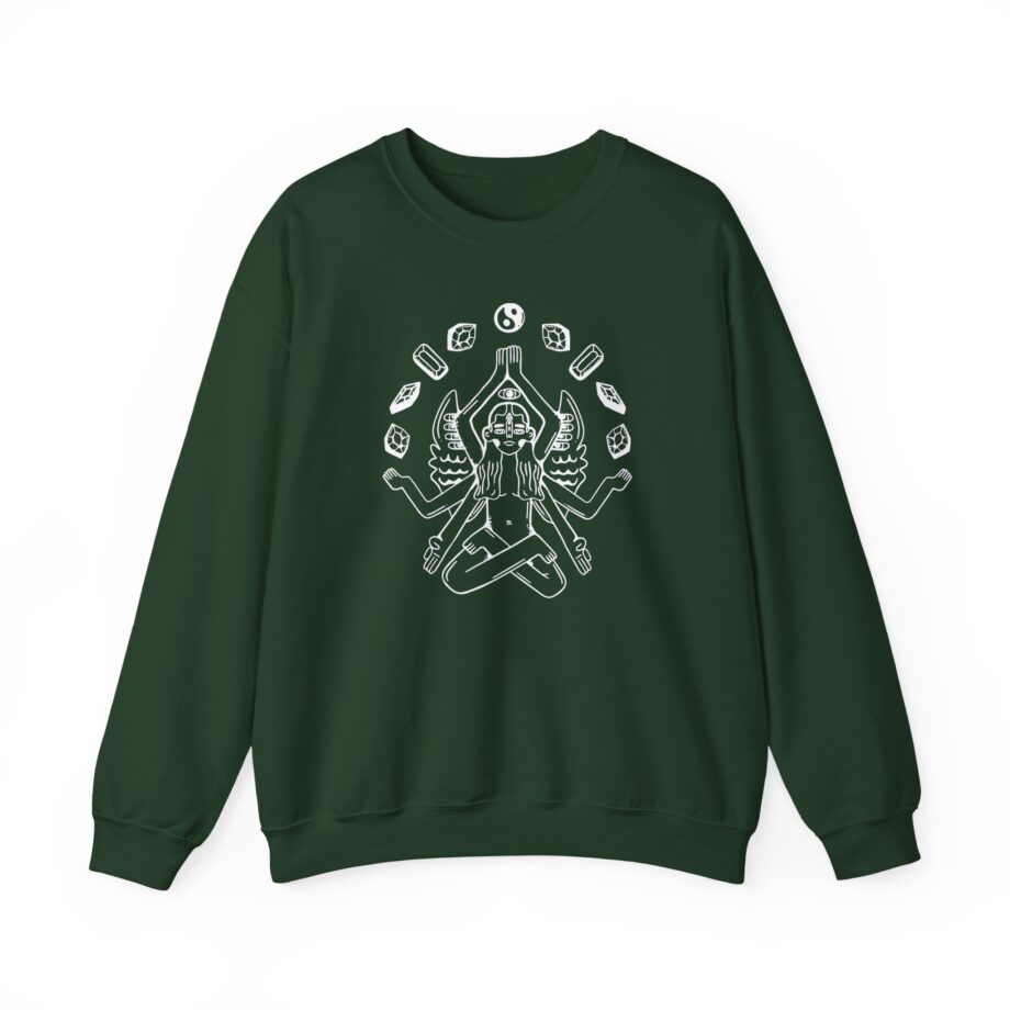 Zingara Lotus Unisex Heavy Blend™ Crewneck Sweatshirt