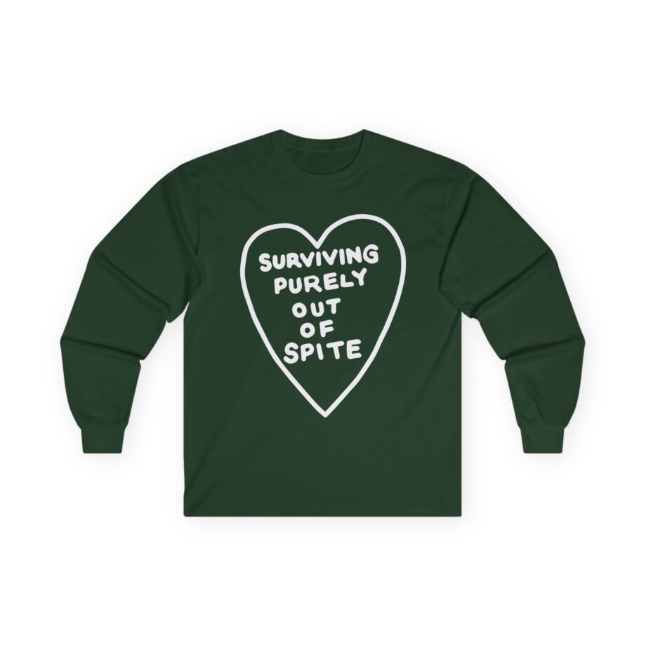 Elyse Myers Surviving Purely Out of Spite Unisex Ultra Cotton Long Sleeve Tee