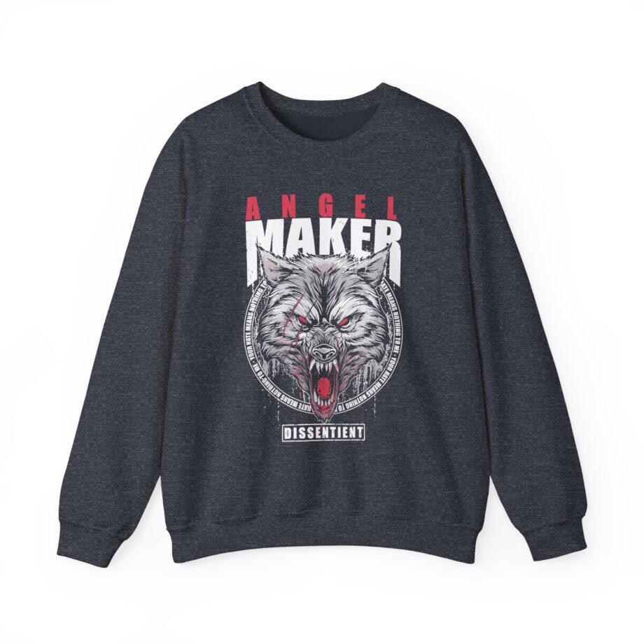 Angelmaker Battle Wolf Unisex Heavy Blend™ Crewneck Sweatshirt