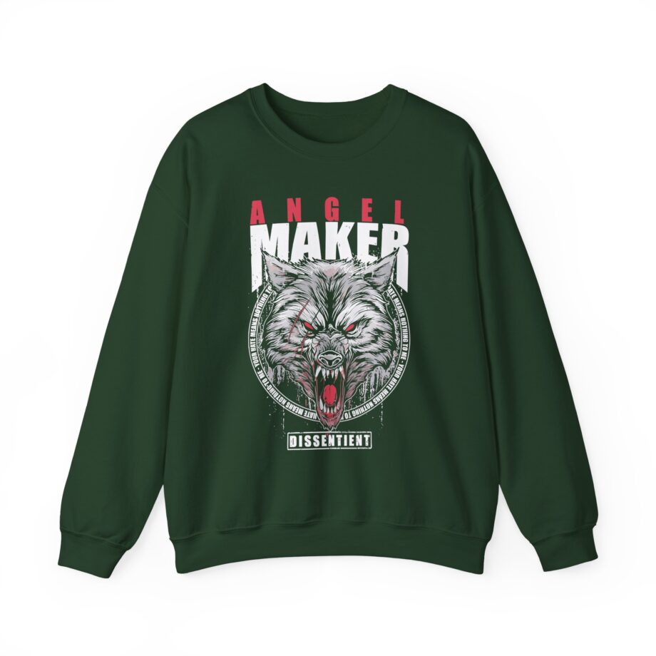 Angelmaker Battle Wolf Unisex Heavy Blend™ Crewneck Sweatshirt