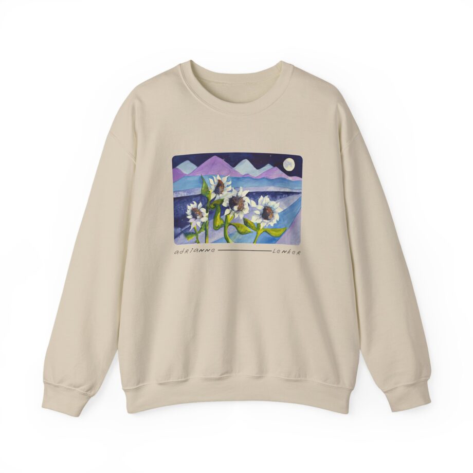 Adrianne Lenker Mema Moonflowers Unisex Heavy Blend Crewneck Sweatshirt