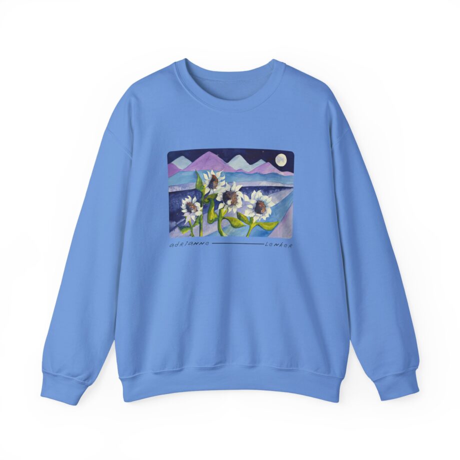 Adrianne Lenker Mema Moonflowers Unisex Heavy Blend Crewneck Sweatshirt