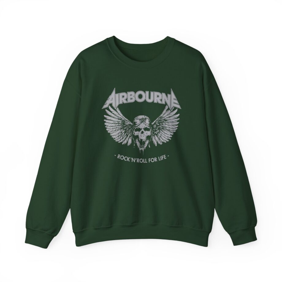 Airbourne - Rock N Roll for Life Unisex Heavy Blend™ Crewneck Sweatshirt