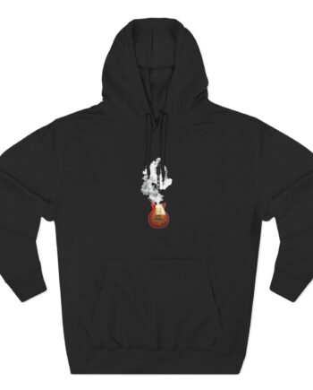 Ace Frehley Smoking Guitar Three-panel Fleece Hoodie
