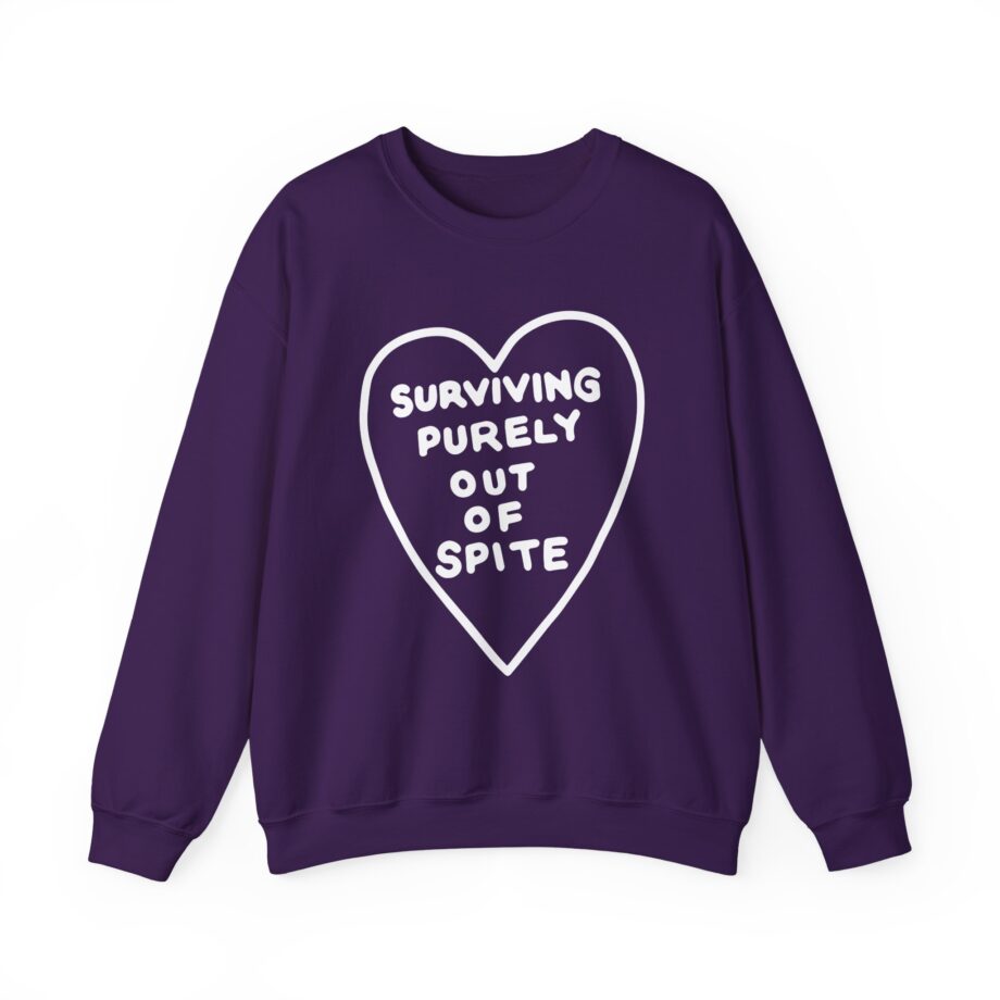 Elyse Myers Surviving Purely Out of Spite Unisex Heavy Blend™ Crewneck Sweatshirt