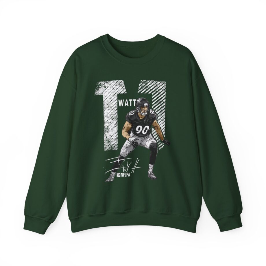 Tj Watt Mega Bold Unisex Heavy Blend™ Crewneck Sweatshirt