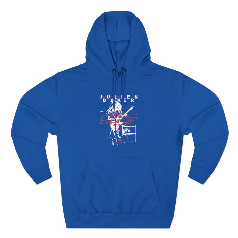 Julien Baker Live Flier Three-Panel Fleece Hoodie