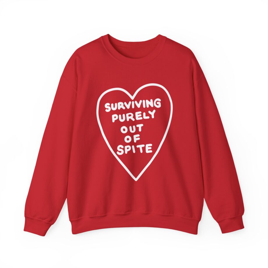 Elyse Myers Surviving Purely Out of Spite Unisex Heavy Blend™ Crewneck Sweatshirt