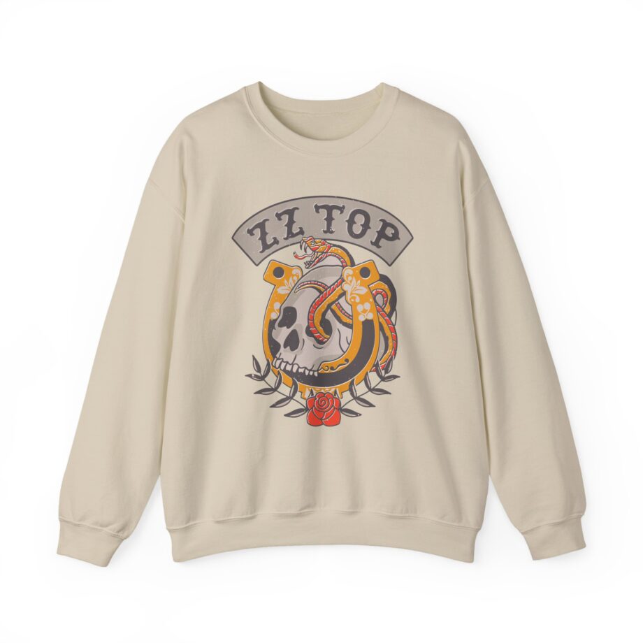 Zz Top Skull Unisex Heavy Blend™ Crewneck Sweatshirt