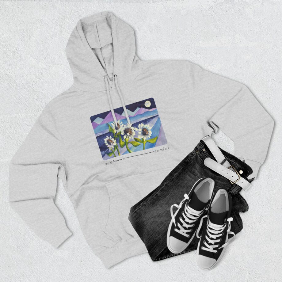 Adrianne Lenker Mema Moonflowers Three-panel Fleece Hoodie