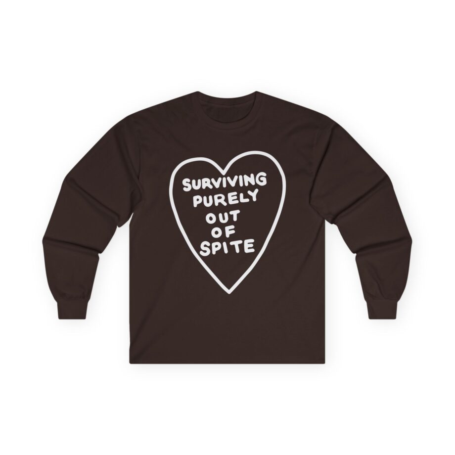 Elyse Myers Surviving Purely Out of Spite Unisex Ultra Cotton Long Sleeve Tee