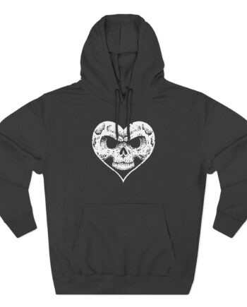 Alexisonfire Heartskull  Three-Panel Fleece Hoodie
