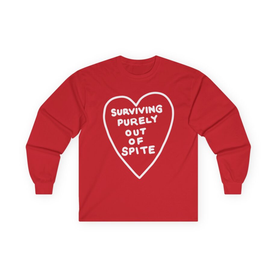 Elyse Myers Surviving Purely Out of Spite Unisex Ultra Cotton Long Sleeve Tee