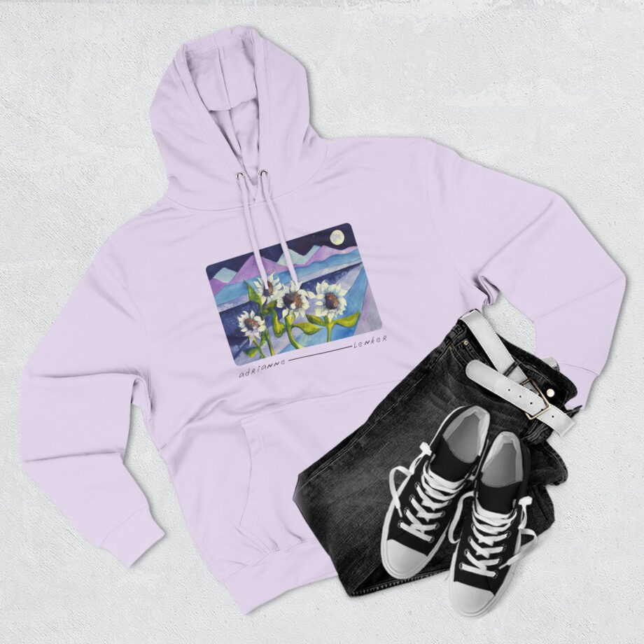 Adrianne Lenker Mema Moonflowers Three-panel Fleece Hoodie