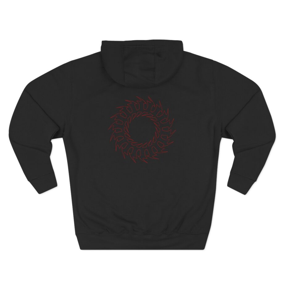 Absent in Body Plague God Three-Panel Fleece Hoodie