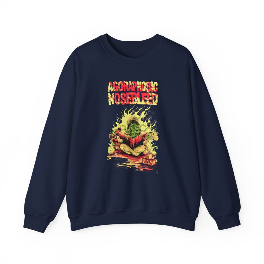 Agoraphobic Nosebleed Octo Book Unisex Heavy Blend™ Crewneck Sweatshirt