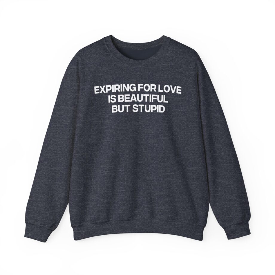 Jenny Holzer Expiring for Love is Beautiful but Stupid Unisex Heavy Blend™ Crewneck Sweatshirt