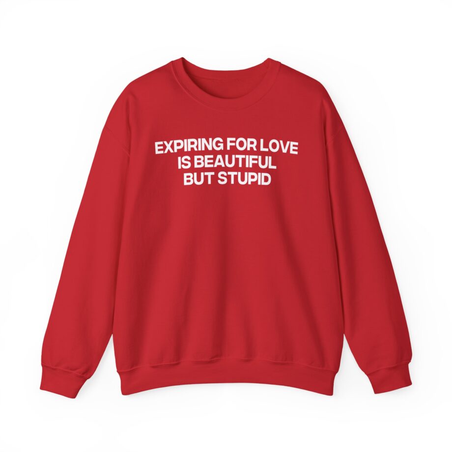 Jenny Holzer Expiring for Love is Beautiful but Stupid Unisex Heavy Blend™ Crewneck Sweatshirt