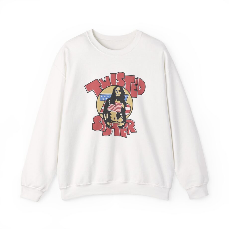Ladies Stars and Stripes Twisted Sister Unisex Heavy Blend™ Crewneck Sweatshirt