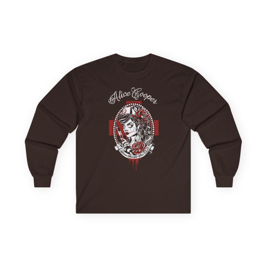 Alice Cooper Nurse Rosetta Unisex Ultra Cotton Long Sleeve Tee