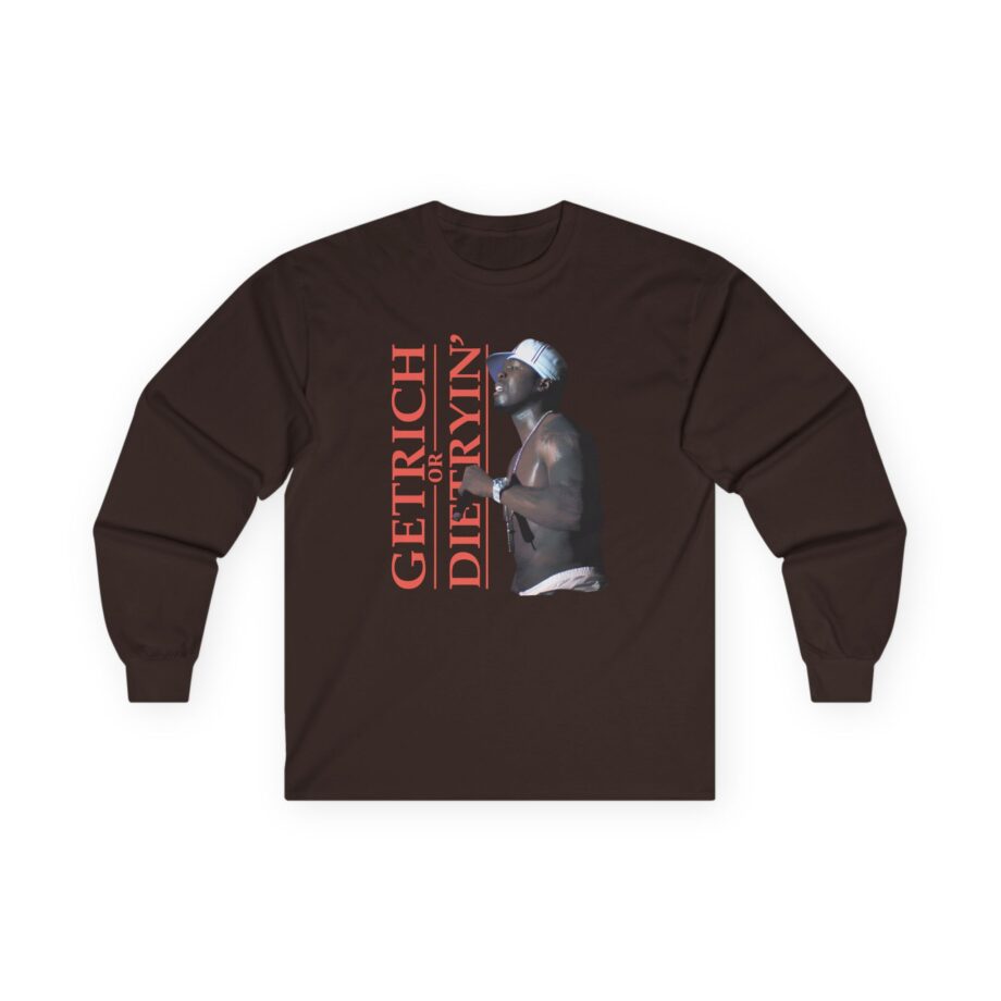 50 Cent Get Rich Logo Unisex Ultra Cotton Long Sleeve Tee