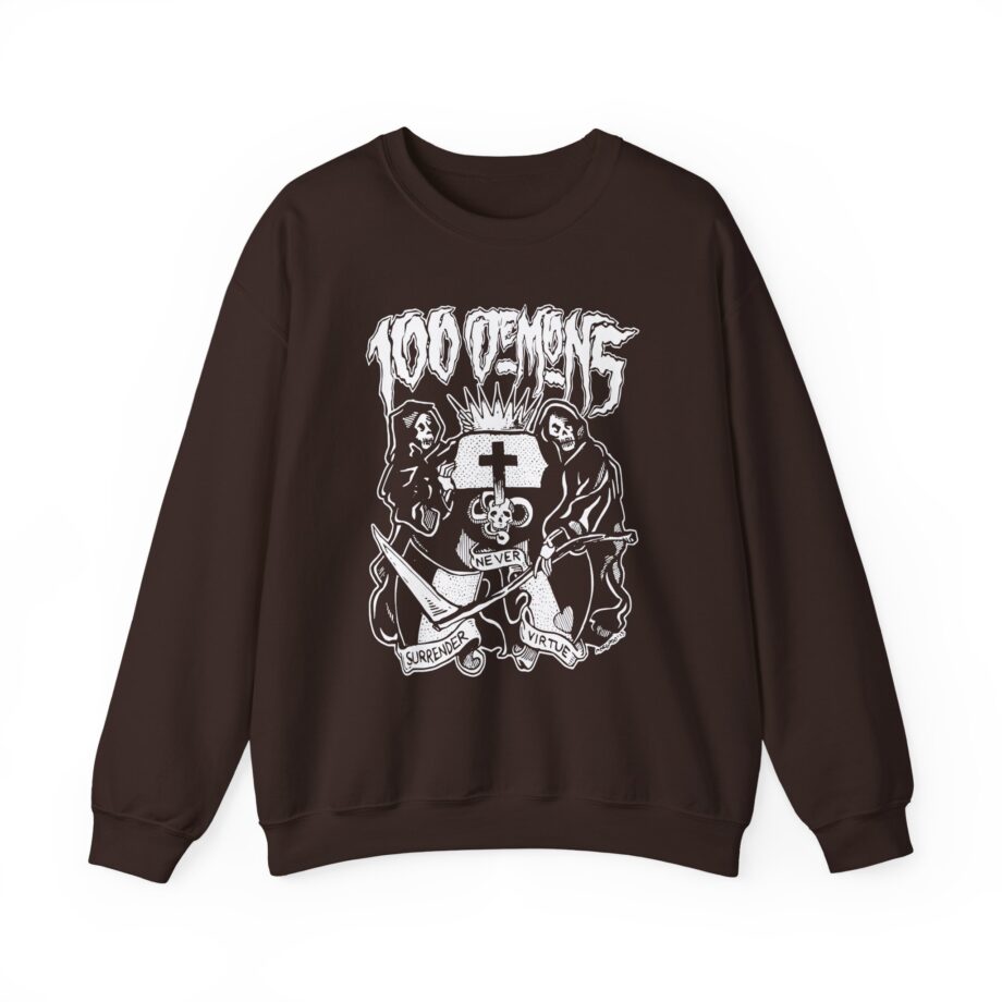 100 Demons Unisex Heavy Blend™ Crewneck Sweatshirt