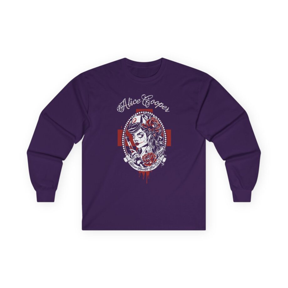 Alice Cooper Nurse Rosetta Unisex Ultra Cotton Long Sleeve Tee