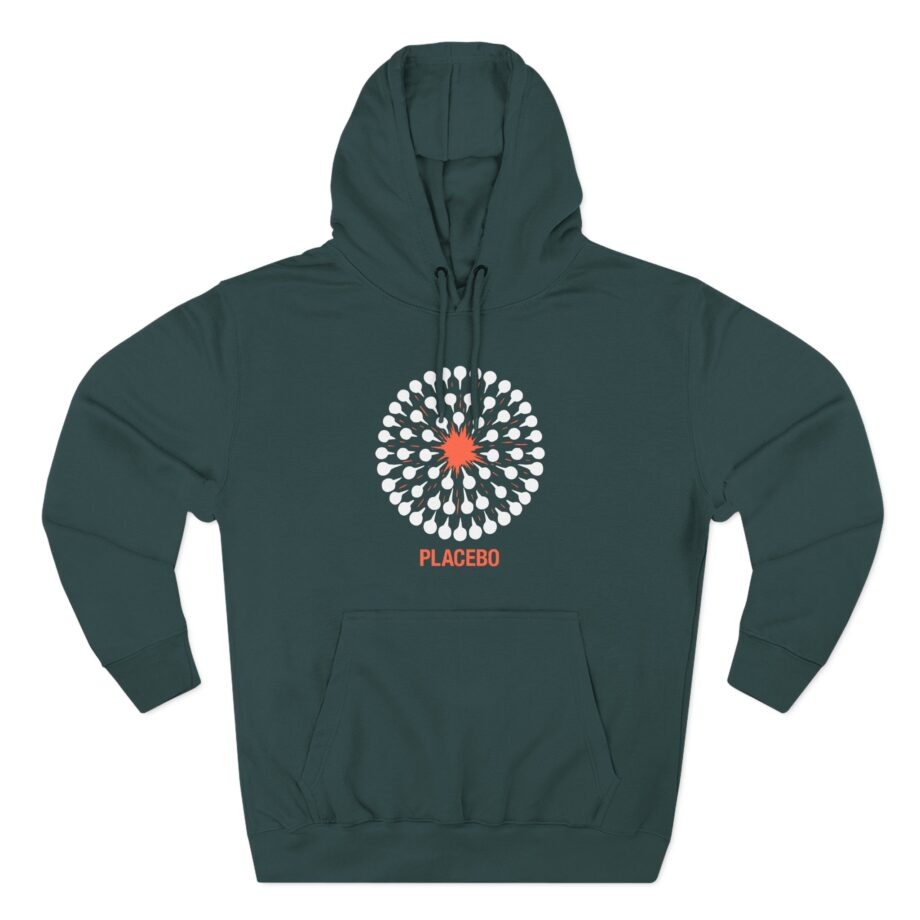 Placebo Pattern Three-Panel Fleece Hoodie