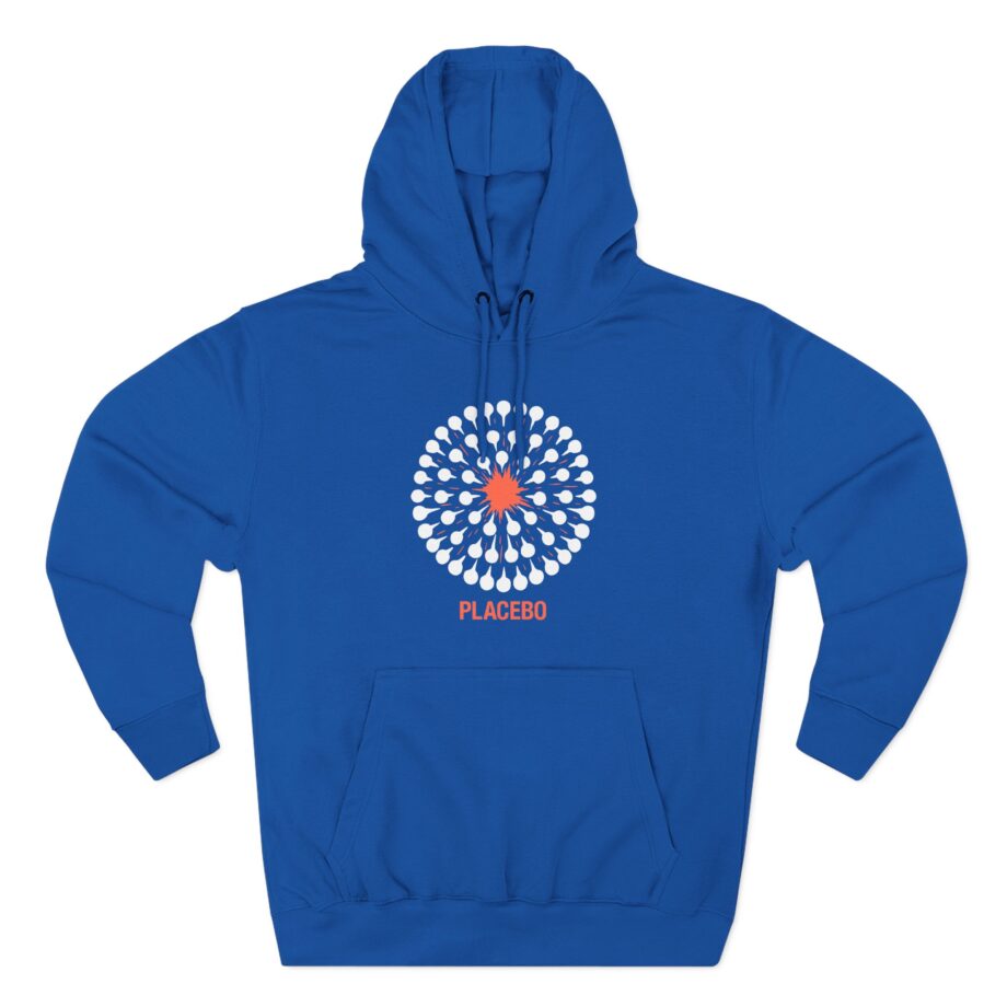 Placebo Pattern Three-Panel Fleece Hoodie