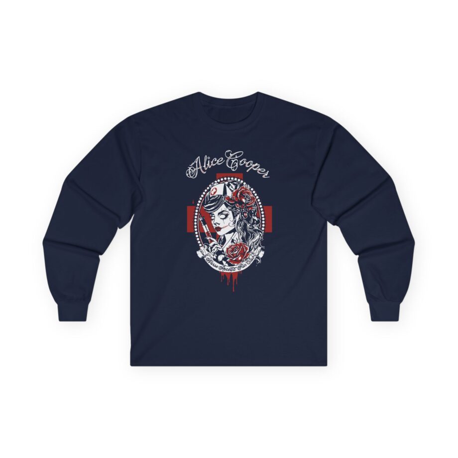 Alice Cooper Nurse Rosetta Unisex Ultra Cotton Long Sleeve Tee