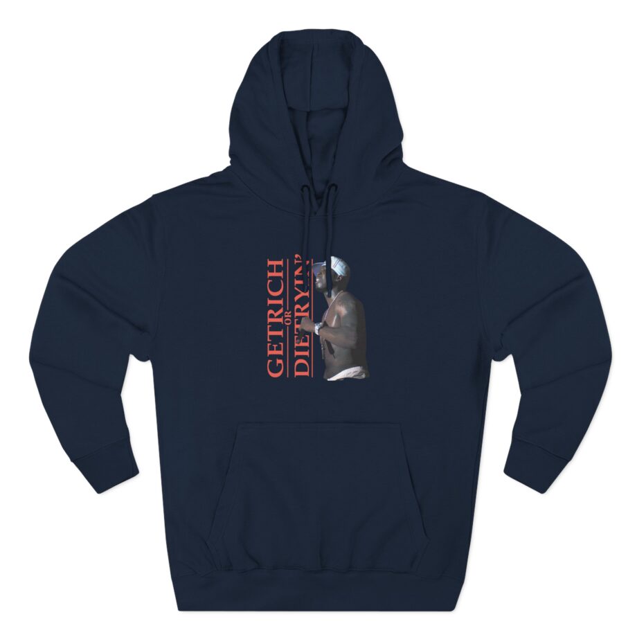 50 Cent Get Rich Logo Three-Panel Fleece Hoodie