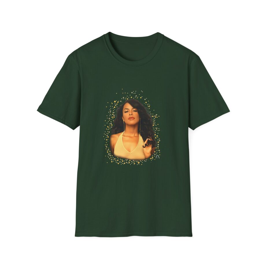 Aaliyah Self Titled Portrait Unisex Softstyle T-shirt