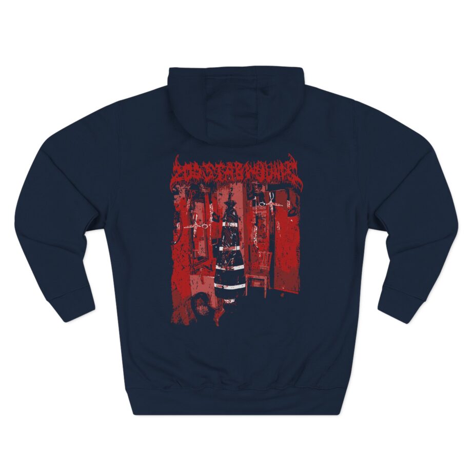 200 Stab Wounds Manual Manic Procedures Three-Panel Fleece Hoodie