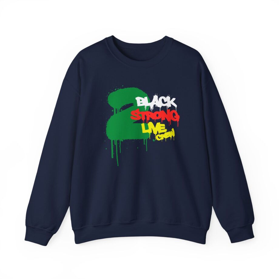 2 Live Crew Black Strong Unisex Heavy Blend™ Crewneck Sweatshirt