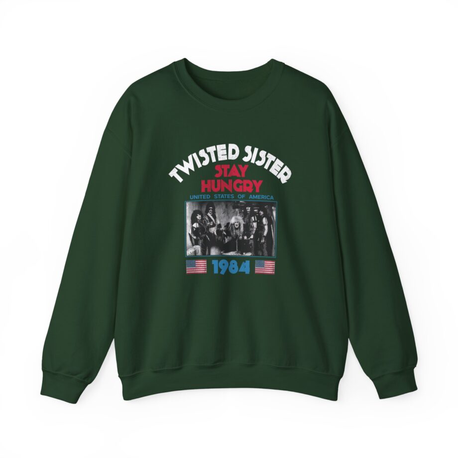 1984 Stay Hungry Tour Twisted Sisterv Unisex Heavy Blend™ Crewneck Sweatshirt