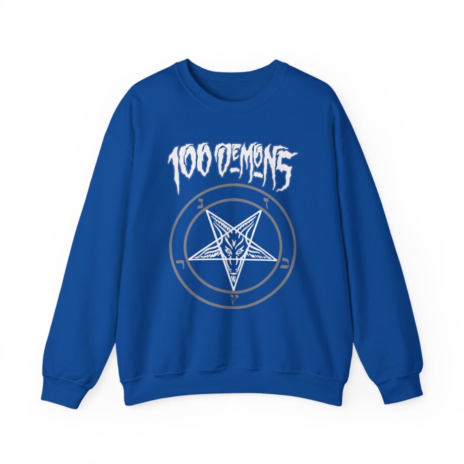 100 Demons Pentagram Unisex Heavy Blend™ Crewneck Sweatshirt