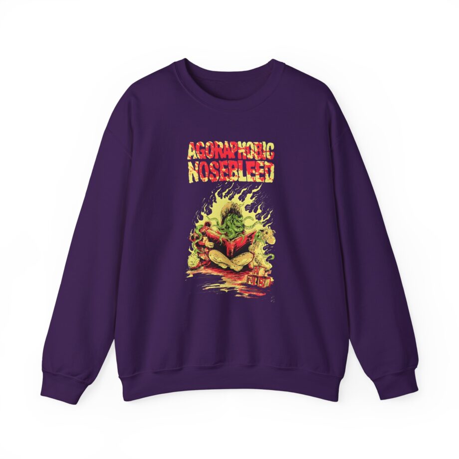 Agoraphobic Nosebleed Octo Book Unisex Heavy Blend™ Crewneck Sweatshirt